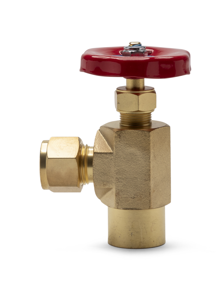 Brass Angle Needle Valve BSP Male with Joint & Nut