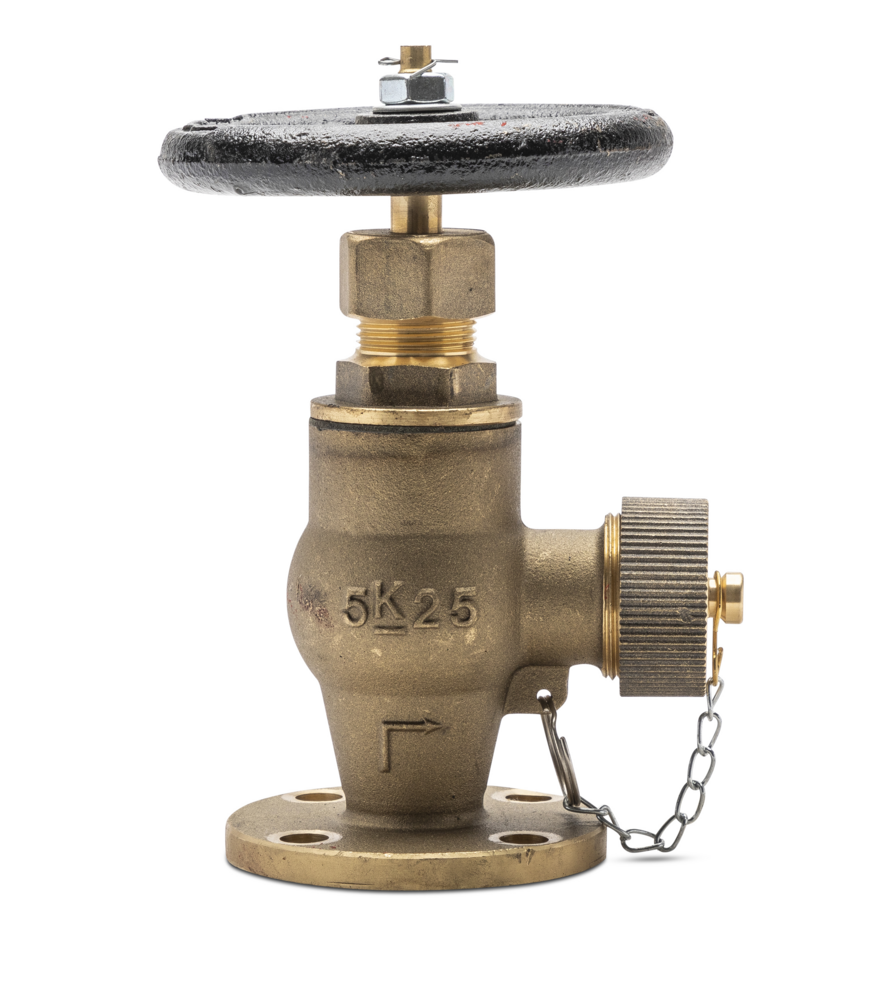 Angle Hose Valve Bronze 5K JIS Threaded
