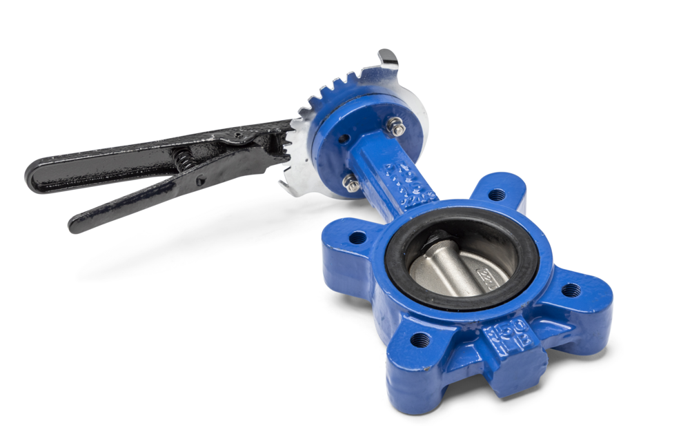 Butterfly Valve Lever Operated Wafer Cast Iron NBR Seat