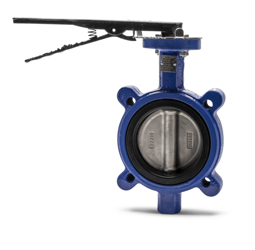 Butterfly Valve Lever Operated Lug Type Ductile Cast Iron NBR Seat