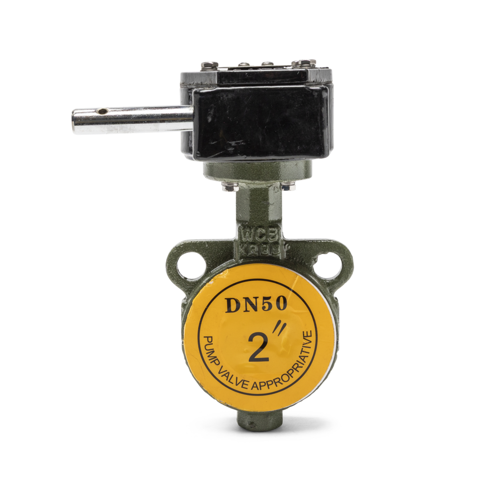 Butterfly Valve Gear Operated Wafer Ductile Cast Iron PTFE Seat