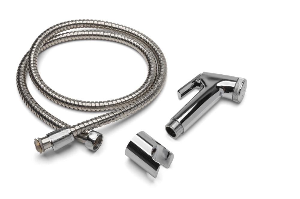 Bidet Hand Shower Set, 1/2 Inch, Chromed