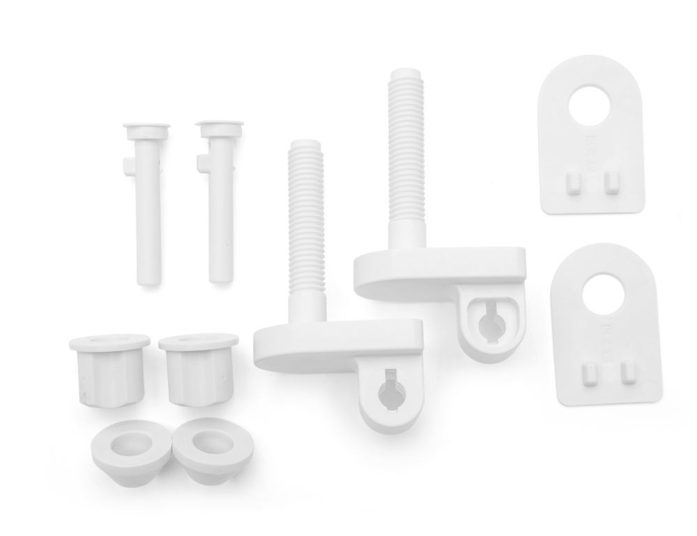 White Toilet Seat Closed Front With Cover