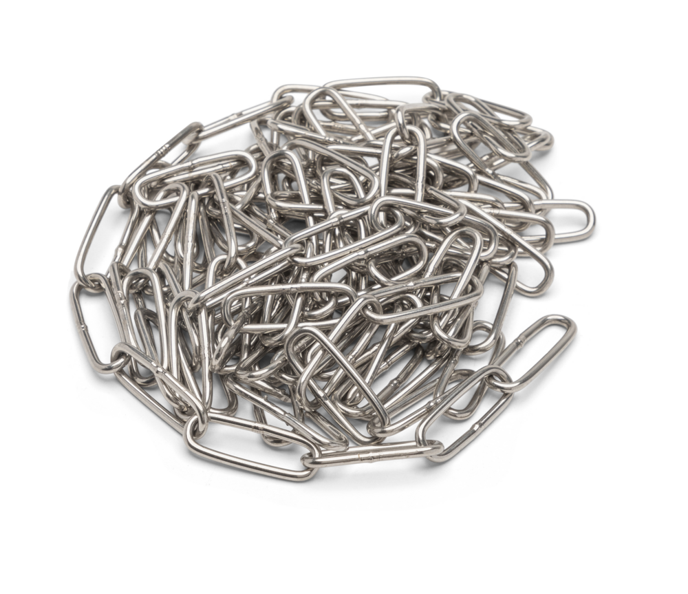 Long Link Chain, 22 x 8 x 2 mm, Stainless Steel