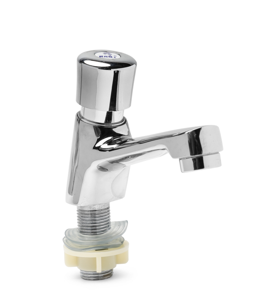 Chromium-Coated Self-Closing Lavatory Faucet 1/2″
