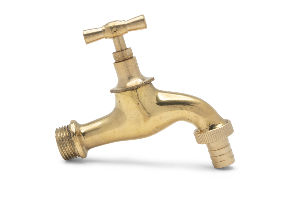Wall Faucet With Hose Coupling 1/2″ Brass