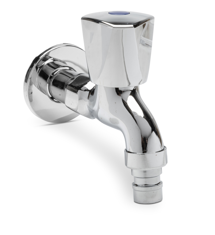 Bib Tap Chromed Hose Tail Outlet