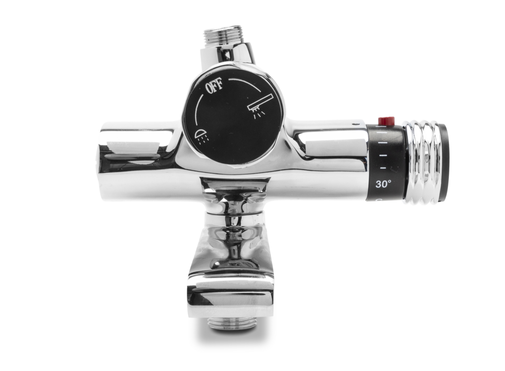 Chromium-Coated Reversible Thermostatic Bath/Shower Mixer 100-225 mm 1/2″