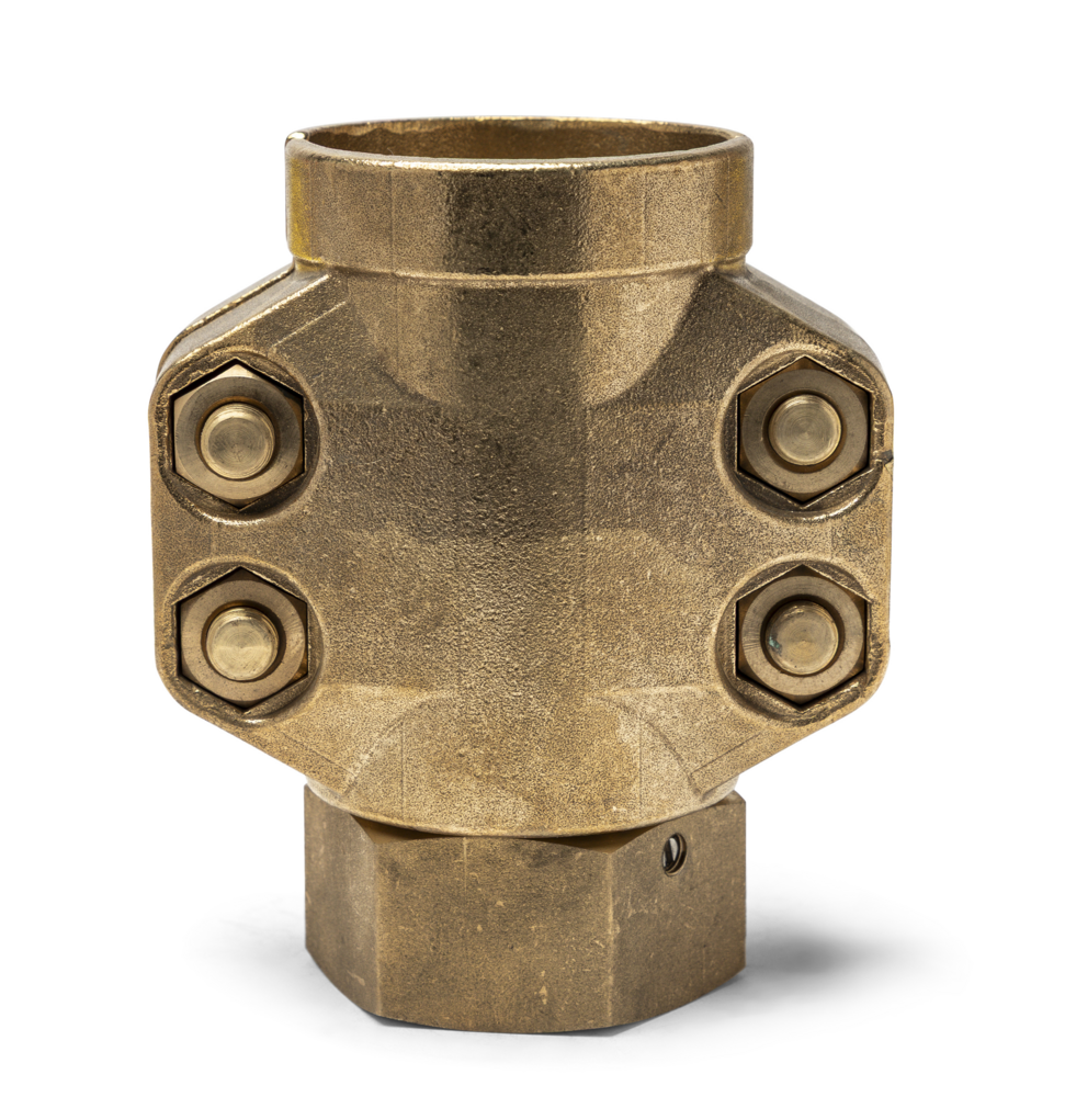 Brass Toftejorg Hose Coupling incl. Nuts & Bolts 38mm x 8mm